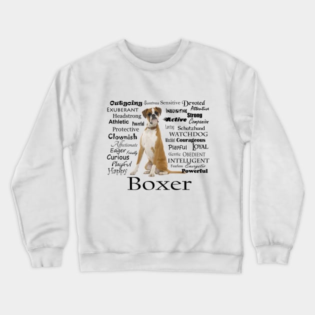 Boxer Traits Crewneck Sweatshirt by You Had Me At Woof